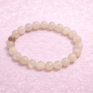 Moonstone Beaded Stretch Bracelet